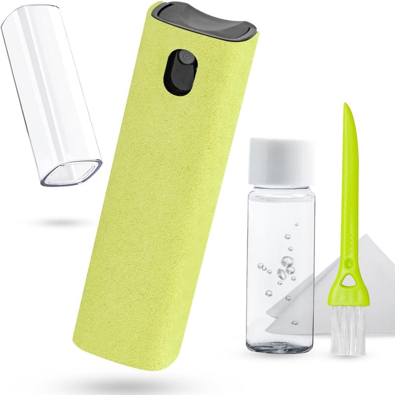 walrfid Screen Cleaner Touchscreen Mist Spray, Cleaning Kit for Electronic Smart Phone TV, Laptop, Tablet, PC, Computer LCD Flat Screens, Eyeglasses, Compatible with iPhone iPad MacBook Pro - Yellow - Image 1